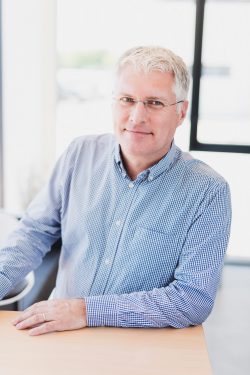 Smiling executive in an office