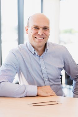 Smiling executive in an office