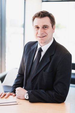 Smiling executive in an office