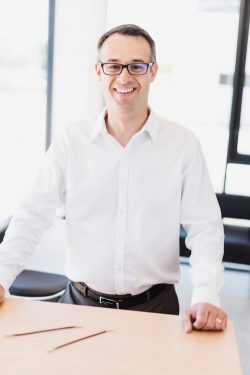 Smiling executive in an office