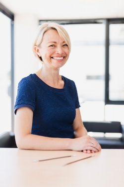 Smiling executive in an office